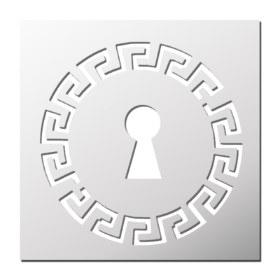 Pochoir déco Serrure