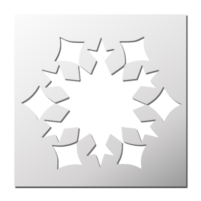 Pochoir Flocon de Neige