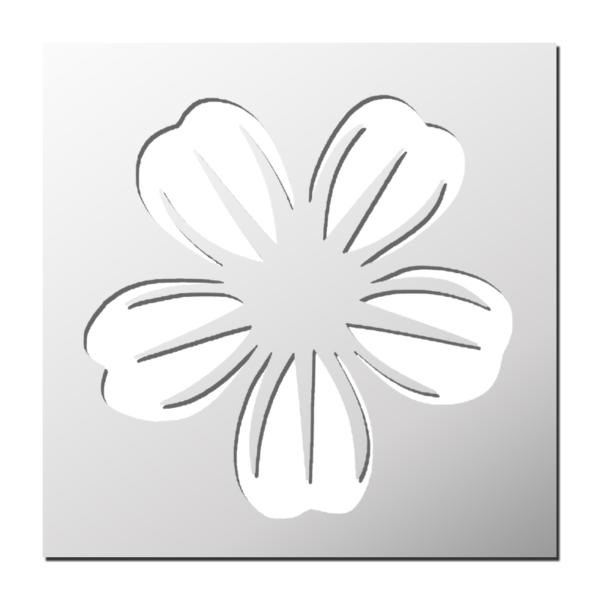 Pochoir Flower