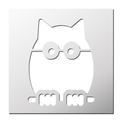 Pochoir Hibou