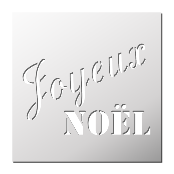 Pochoir Joyeux Noël