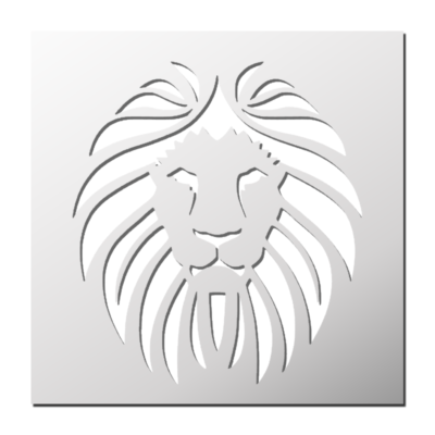 Pochoir Lion