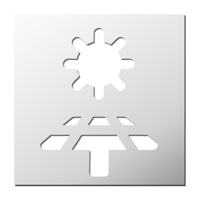 Pochoir Panneau Solaire