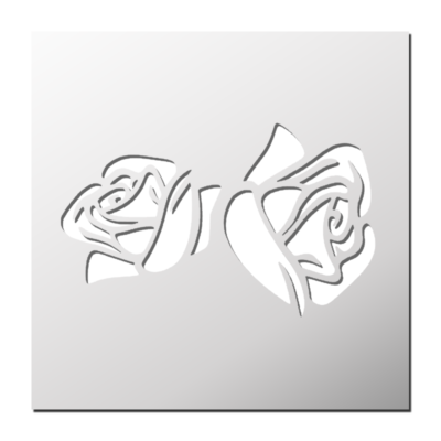 Pochoir Roses