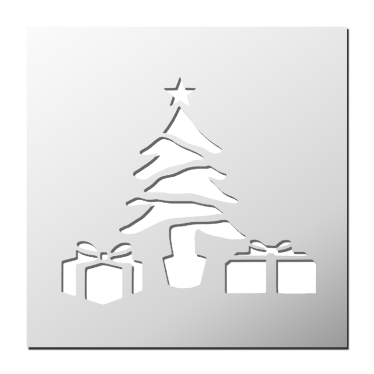 Pochoir Sapin de Noël FrenchIMMO