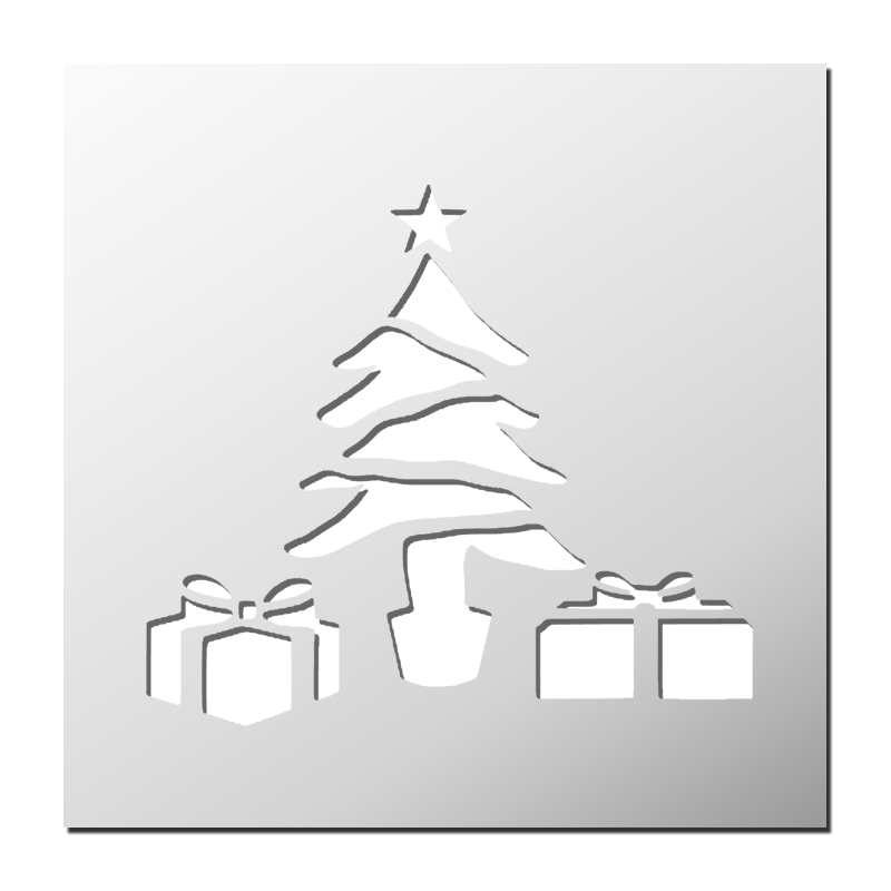 Pochoir Sapin de Noël FrenchIMMO