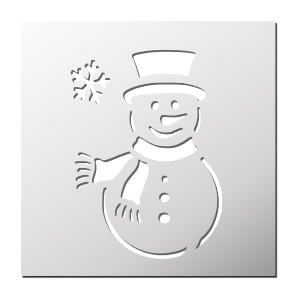 Pochoir Bonhomme de Neige