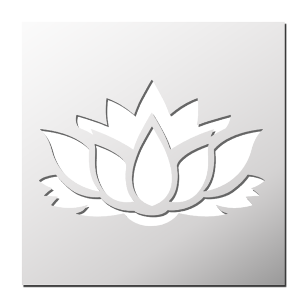 Pochoir Lotus