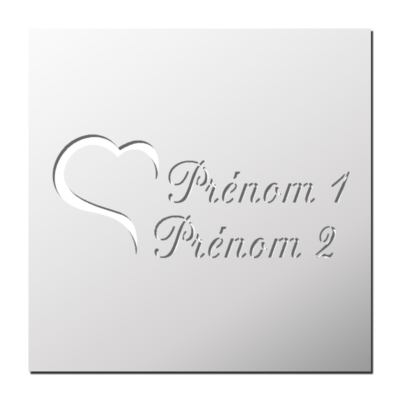 Pochoir Mariage & Amour