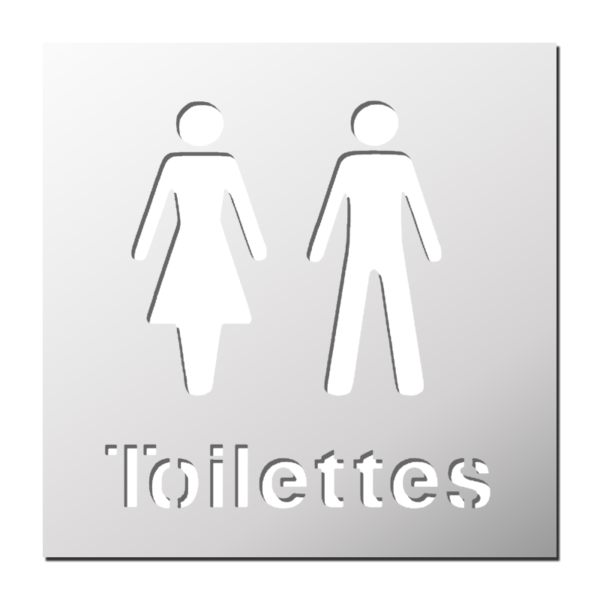 Pochoir Toilettes