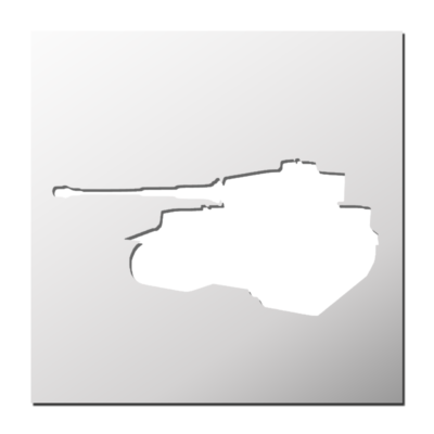 Pochoir Char de combat