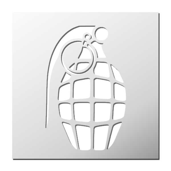 Pochoir Grenade