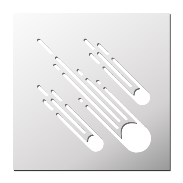 Pochoir Météorites