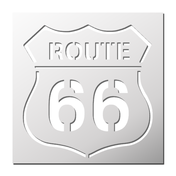 Pochoir Route 66