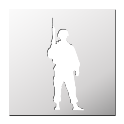Pochoir Soldat
