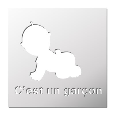 Pochoir C’est un garçon