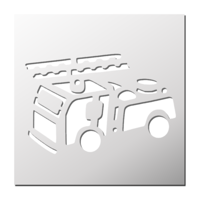 Pochoir Camion Pompier