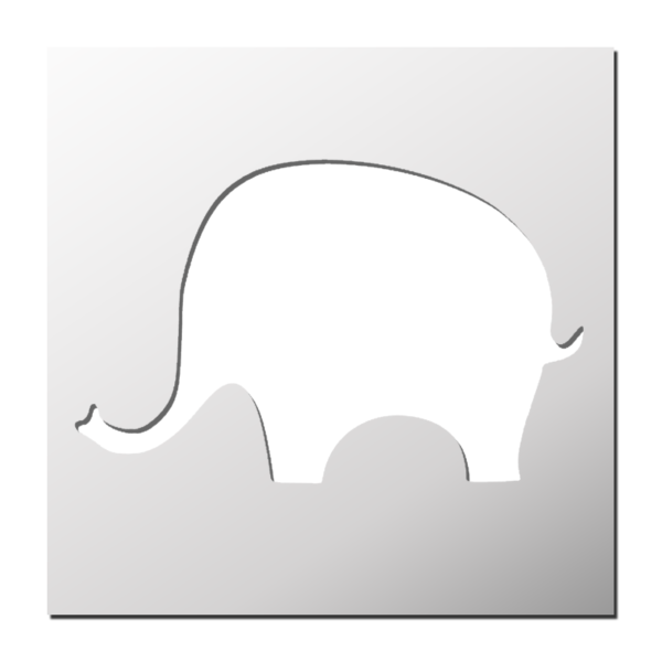 Pochoir Eléphant