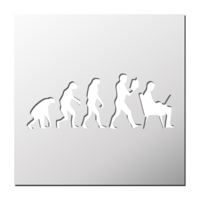 Pochoir Evolution de l&rsquo;homme
