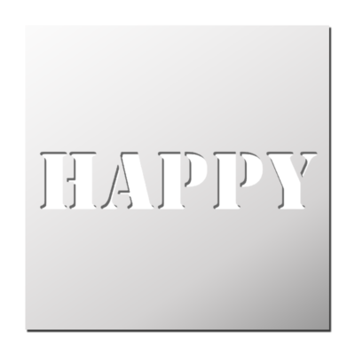 Pochoir Happy