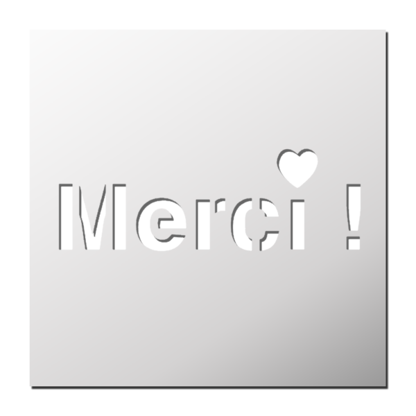 Pochoir MERCI