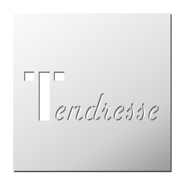 Pochoir Tendresse