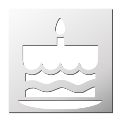 Pochoir Cadeau d’anniversaire