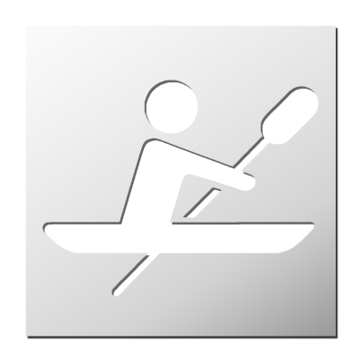 Pochoir Canoë-kayak