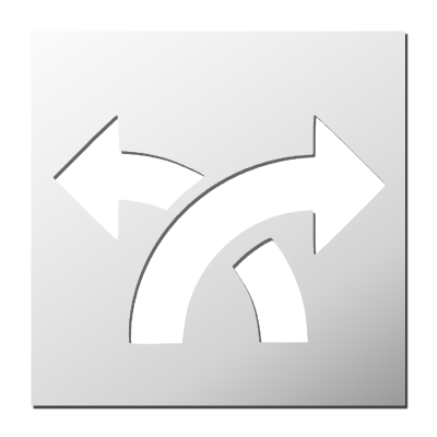 Pochoir Droite ou Gauche ?