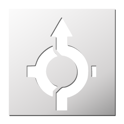Pochoir Rond-Point