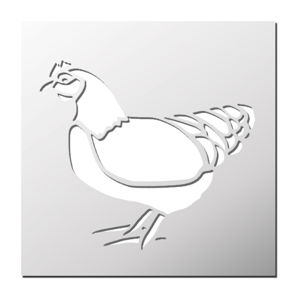 Pochoir Poule