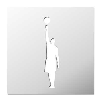 Pochoir Basketteur
