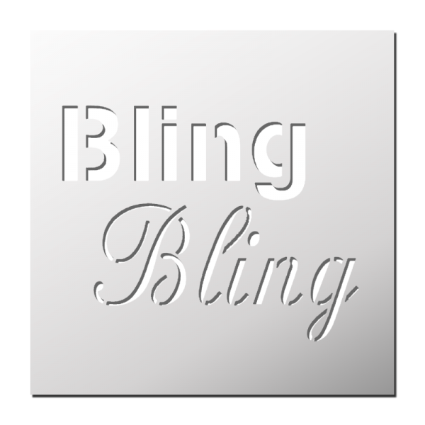 Pochoir Bling Bling