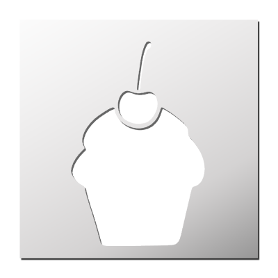 Pochoir Capcake