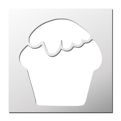 Pochoir Capcake