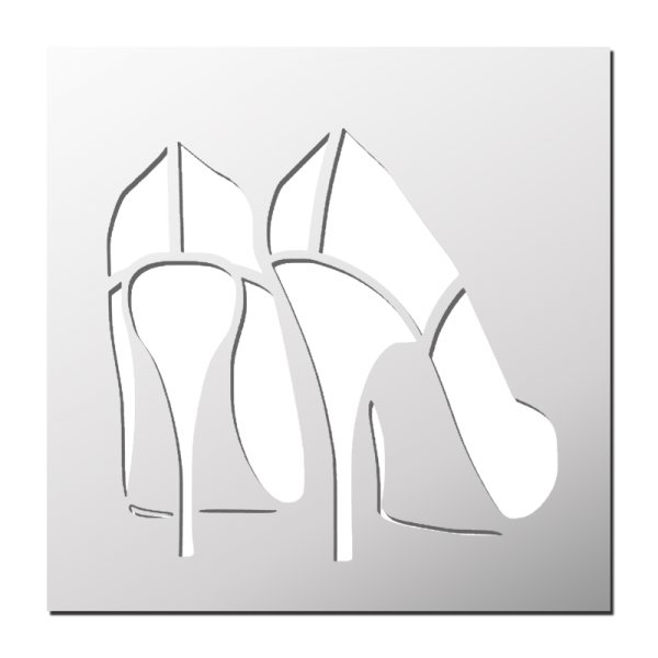 Pochoir Chaussures à talons