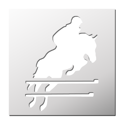 Pochoir Saut d&rsquo;obstacles