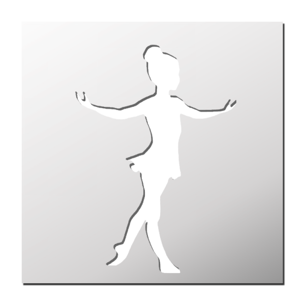 Pochoir Danseuse