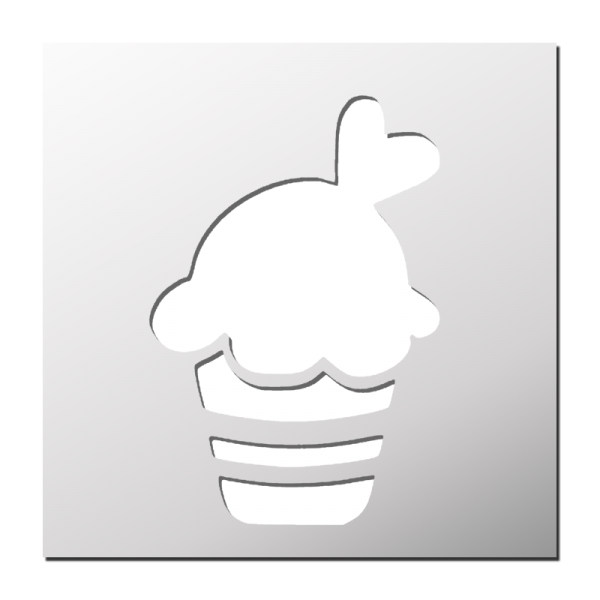 Pochoir Capcakes