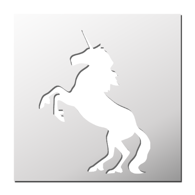 Pochoir Licorne