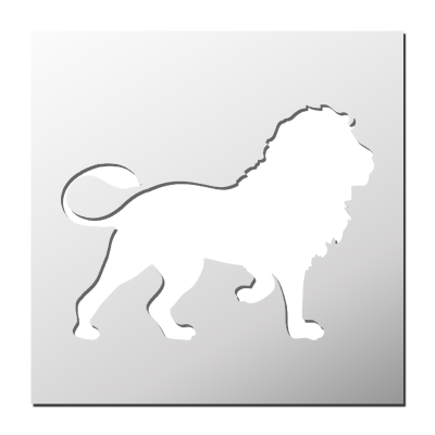 Pochoir Lion
