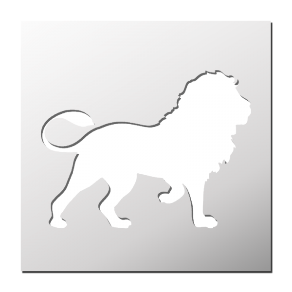 Pochoir Lion