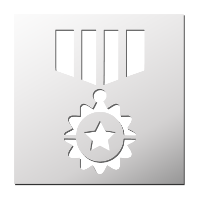 Pochoir Médaille