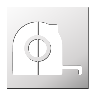 Pochoir Mètre
