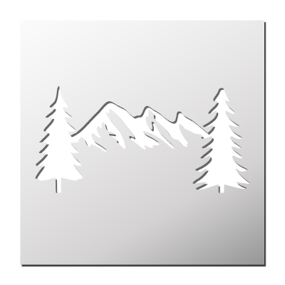 Pochoir Station de Ski