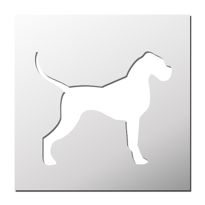 Pochoir Chien
