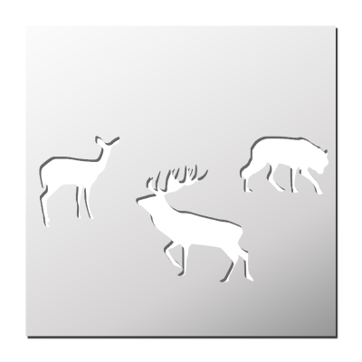 Pochoir Animaux de la forêt