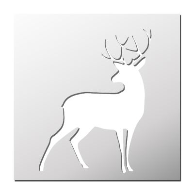Pochoir Cerf