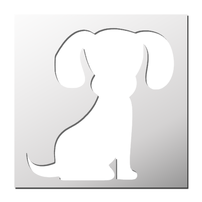 Pochoir Chiot