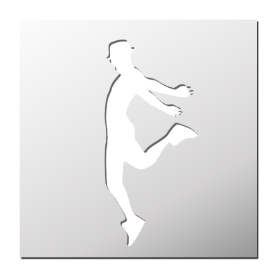 Pochoir Danseur
